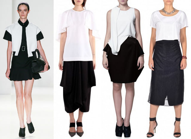 Monochrome trend: How to wear black with white fashionably for SS2014